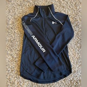 Underarmour Youth Large Black 1/4 zip pullover